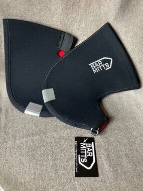 NEW Bar Mitts C202BLK Road Bike Drop-bar Handlebar Mitts, Large